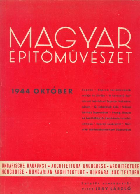 Magyar Építőművészet 1944. október